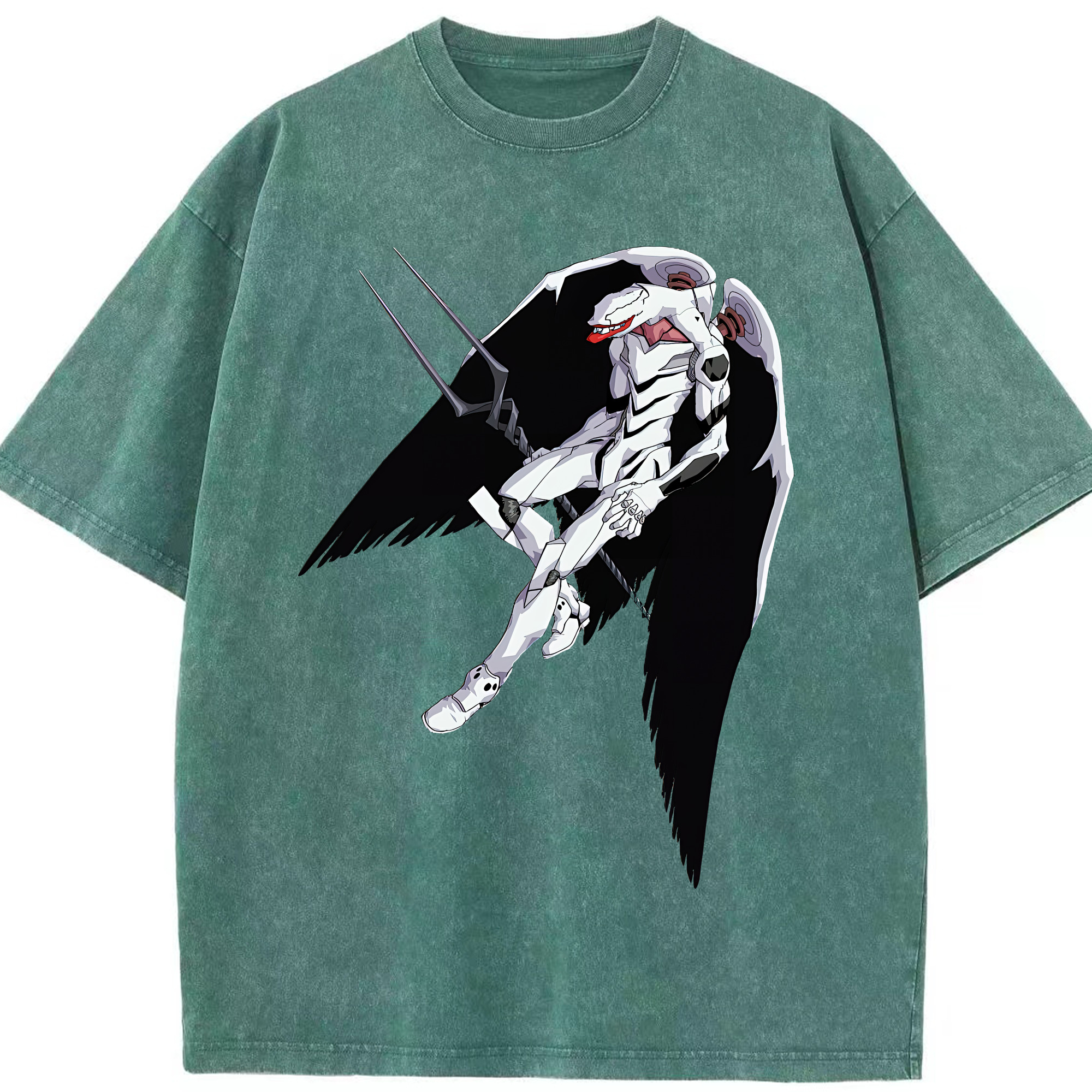 （画像用） EVA 新世紀エヴァンゲリオン 綿100% ヴィンテージ風 半袖Tシャツ（フロントプリント）